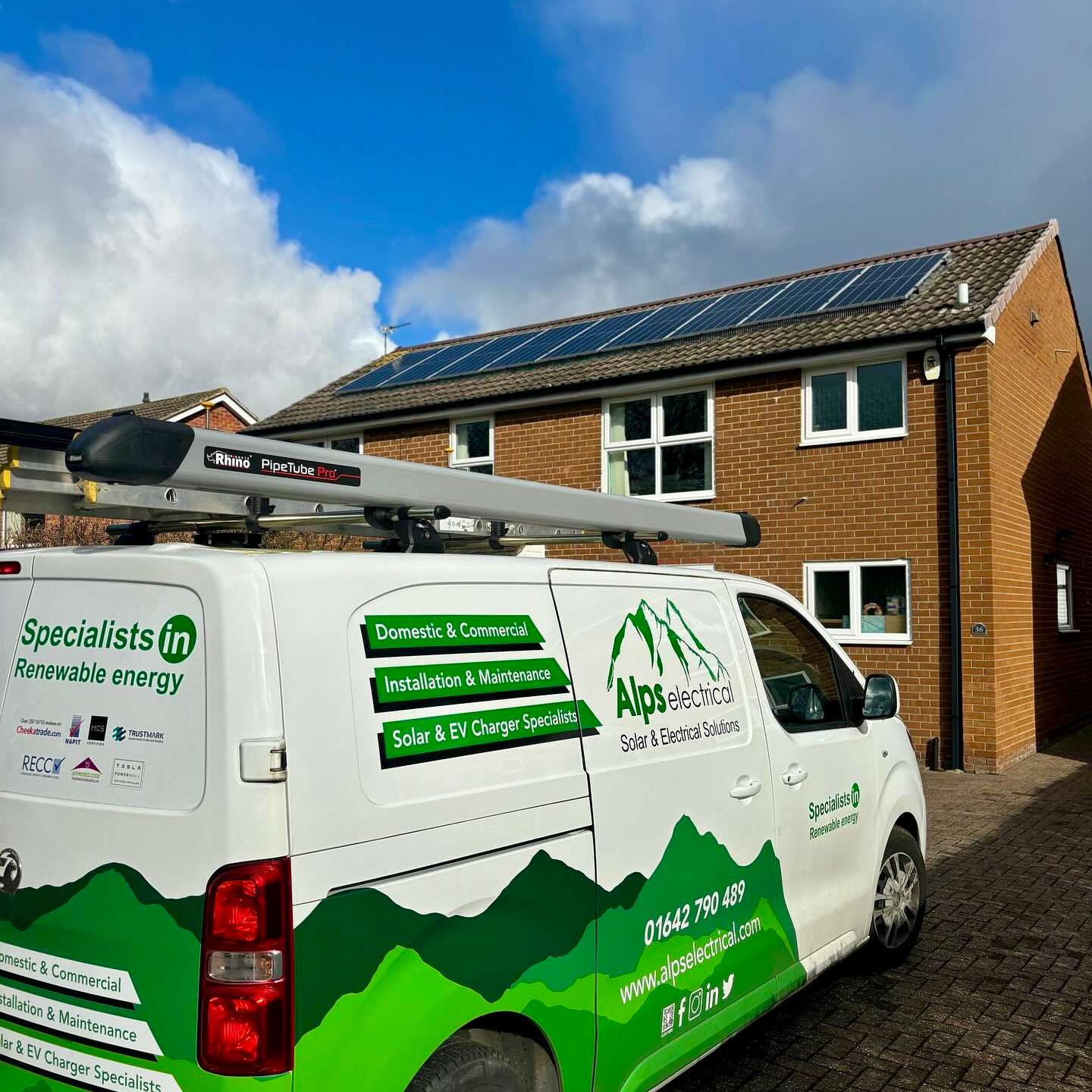 ALPS van at a property near Hartlepool