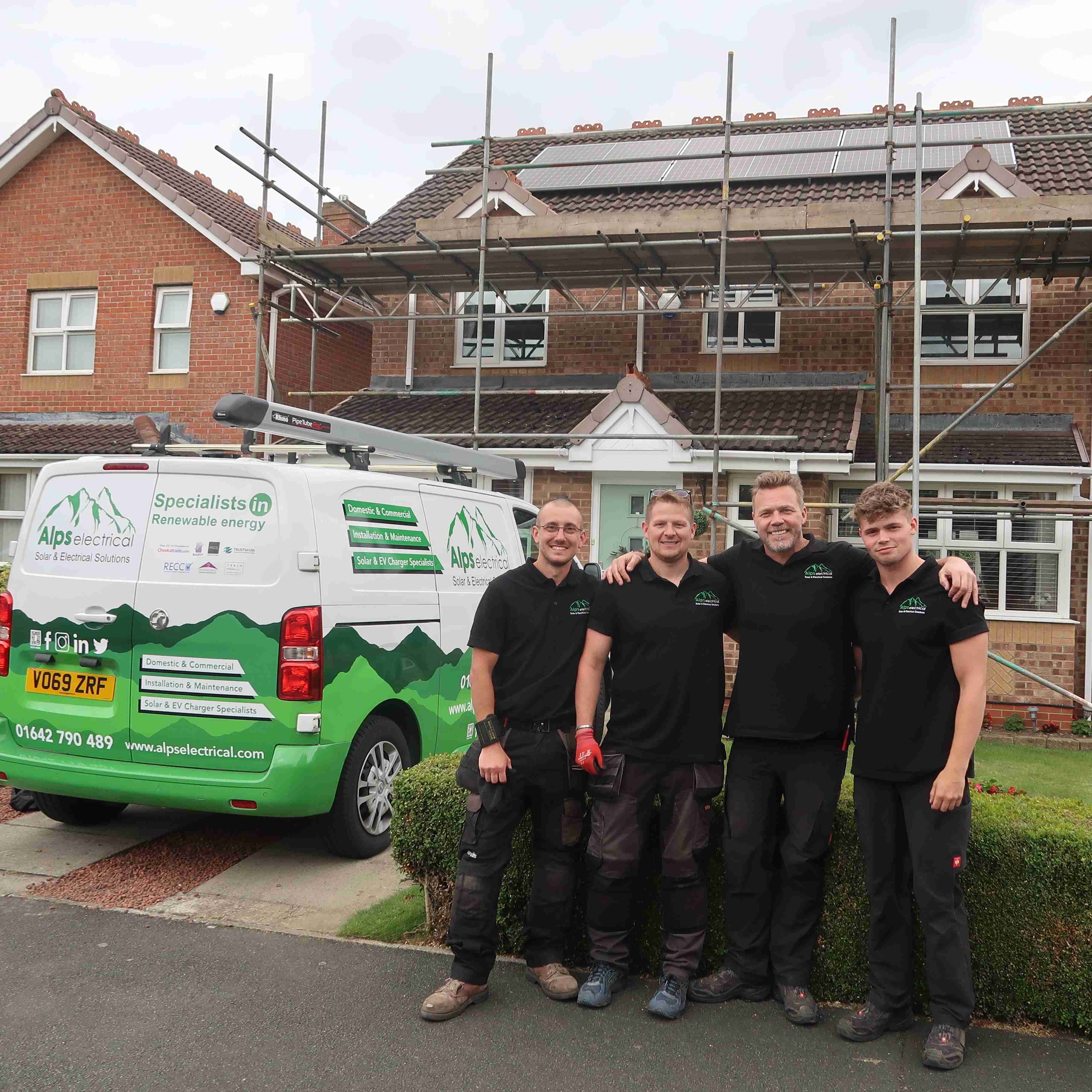 ALPS team at an installation near Hartlepool