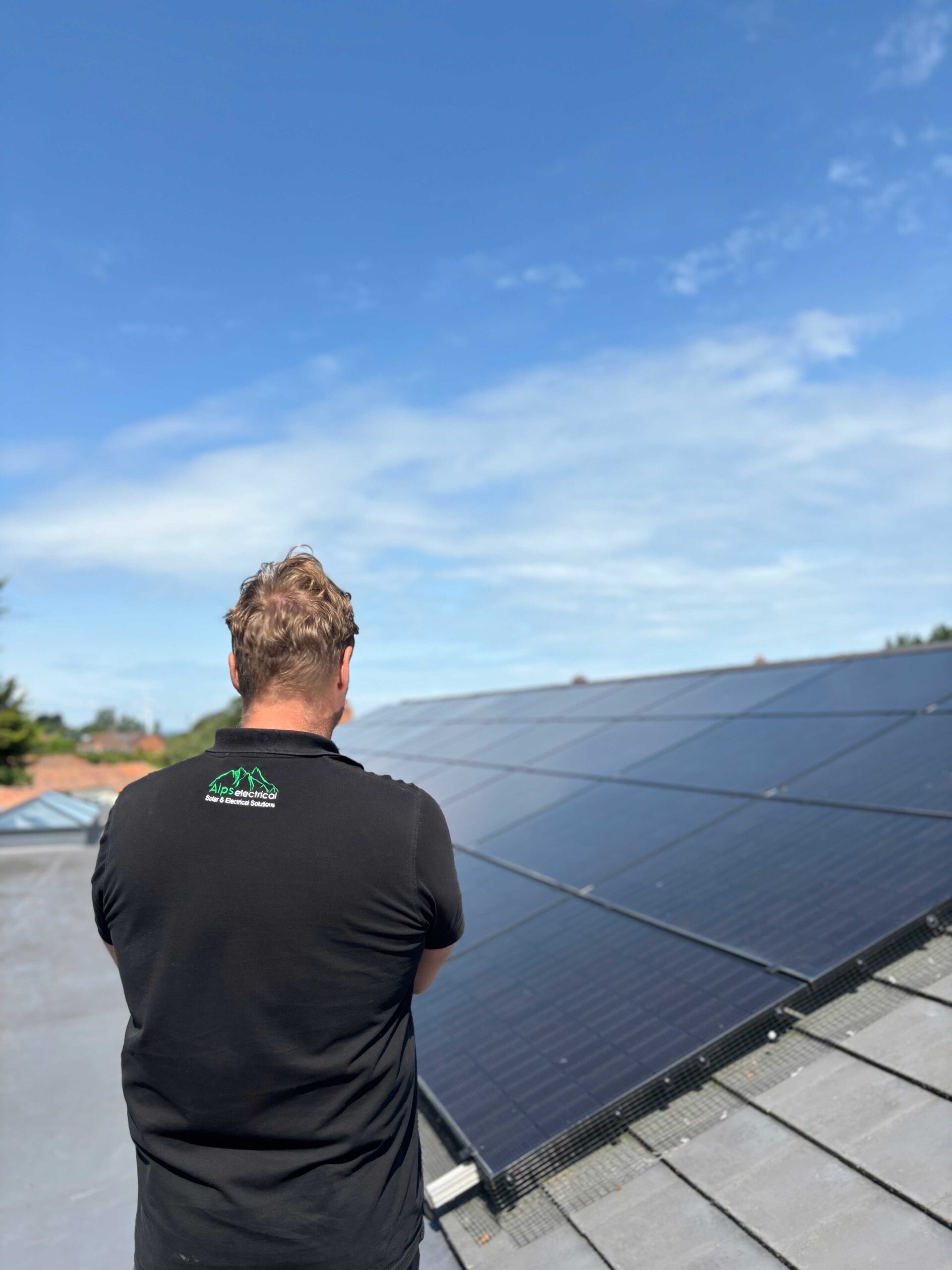 ALPS-Electrical---Solar---Andy-Inspecting-Installation
