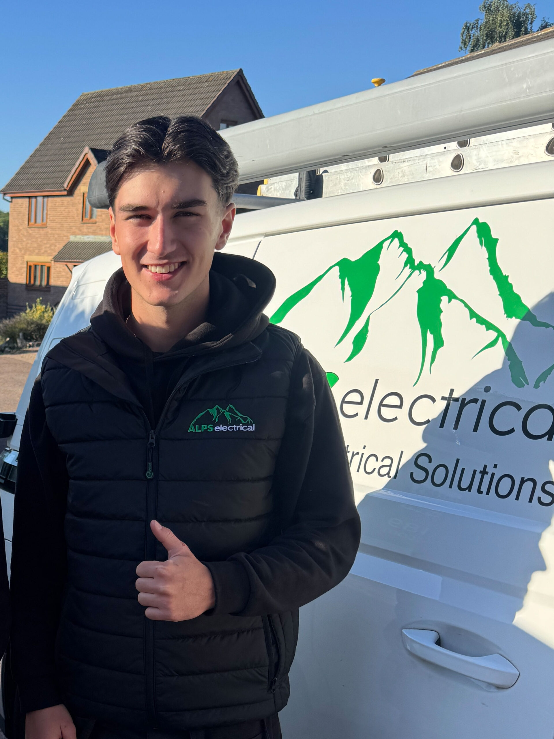 Zak, apprentice electrician at Alps Electrical